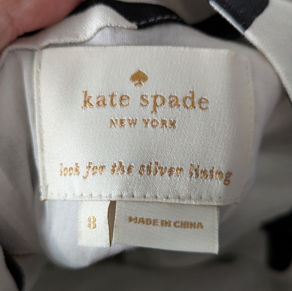 Kate Spade Women's Jillian Zebra Print Sleeveless Linen Bow Dress - Picture 4 of 6